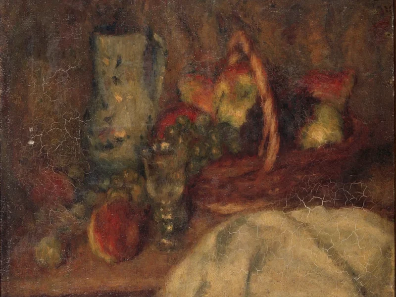 1865-Lucien Mignon - Pesche e mandorle verdi 1911